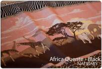 Africa Quente - Black, WRAP, [50% linen, 50% cotton] baby wrap, baby wraps, babywearing, wrap, wraps, for children, for child, sling, slings, baby sling, baby slings
