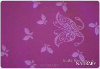 Butterflies Eozyna, RING SLING, [68% cotton, 19% ramie, 13% silk] baby wrap, baby wraps, babywearing, wrap, wraps, for children, for child, sling, slings, baby sling, baby slings